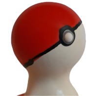 Condomerie Decorative Hand-Painted Pokeball Condom Red-White