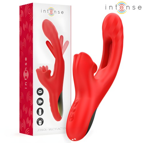 Intense - Jessica Vibrador Multifunción Estimulación Clítoris Rojo