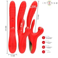 Intense - Rosalia Vibrador Multifunción 3 En 1 Rojo