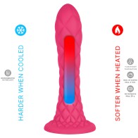 Silexd Dreamy Dildo Fantasy Liquid Silicone Thermoactive Pink 18.5 Cm
