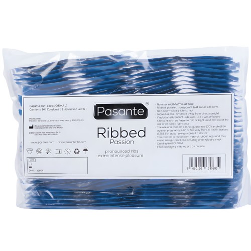 Ribbed Passion Preservativos Bolsa 144 Unidades