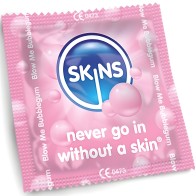 Skins - Preservativos Premium Sabor Chicle Pack 4
