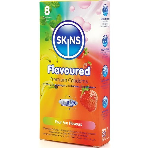 Skins - Premium Multi Flavors Condom Pack 8