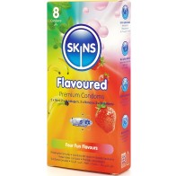 Skins - Premium Multi Flavors Condom Pack 8