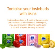 Skins - Premium Multi Flavors Condom Pack 8