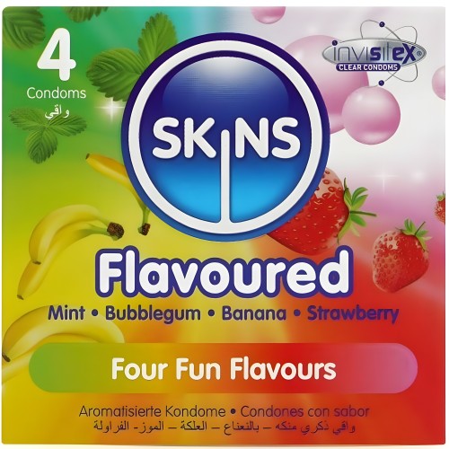 Preservativos Skins - Pack de 4 Multi Sabores