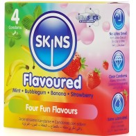 Preservativos Skins - Pack de 4 Multi Sabores