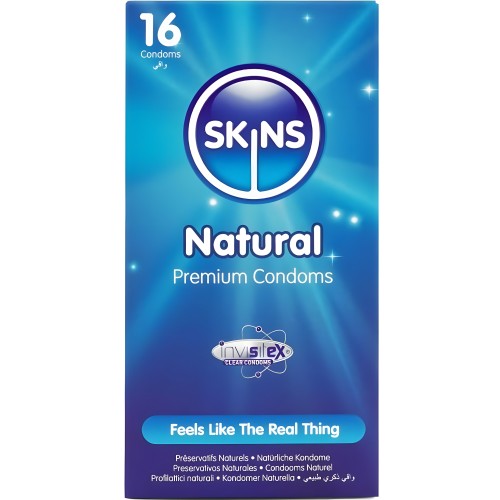 Skins Natural Preservativos Premium Pack 16