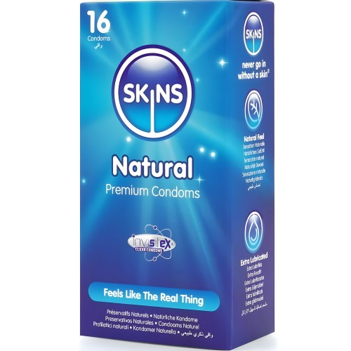Skins Natural Preservativos Premium Pack 16