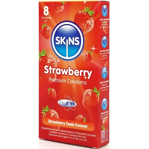 Skins Premium Strawberry Flavored Condoms