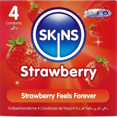 Skins Premium Strawberry Flavored Condoms