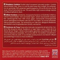 Skins Preservativos Premium Sabor Fresa