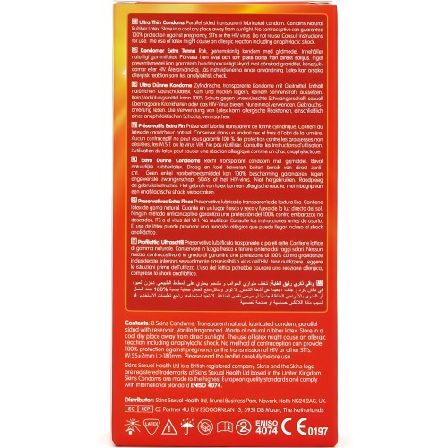Skins Ultra Thin Condoms - 8 Pack
