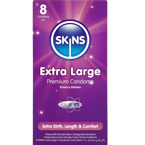 Skins Extra Large Condoms - Premium Comfort