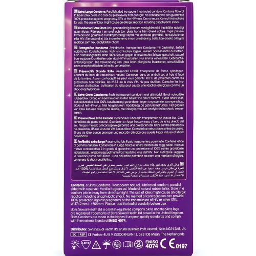 Preservativos Skins Extra Large - Comodidad Premium