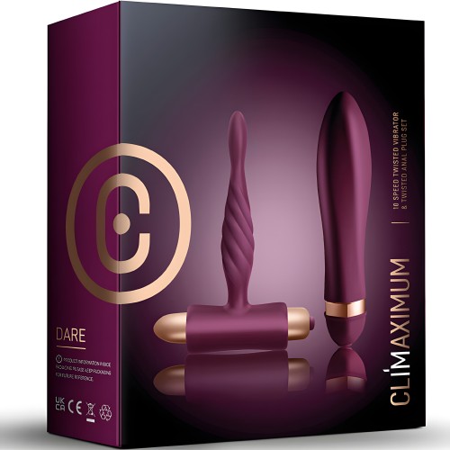 Kit Vibrador y Plug Anal Dare