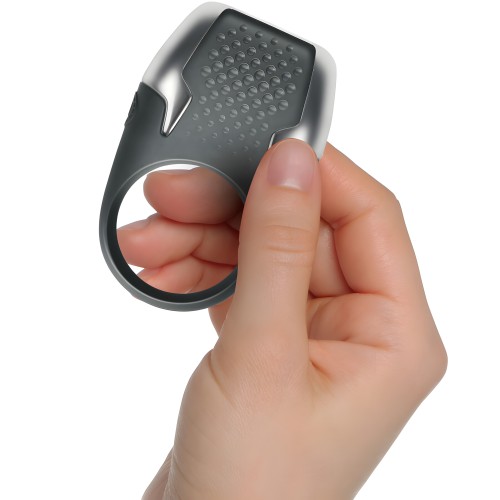 Tyro Vibrating Cock Ring with LED Lights by Climaximum