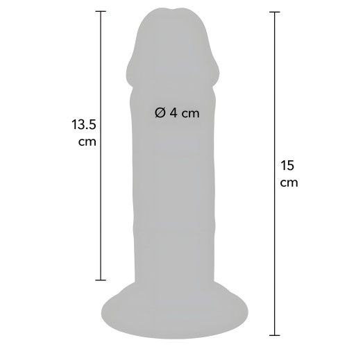 Get Real Dildo Deluxe Dong Grueso De Doble Densidad Tpe 15 Cm