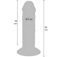 Dildo Deluxe Dong Grueso De Doble Densidad Tpe 20 Cm
