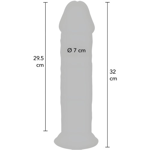 Get Real - Dildo Deluxe Dong Grueso De Doble Densidad TPE 32 Cm