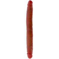 Get Real - Dildo Doble Dong De Silicona Caramelo