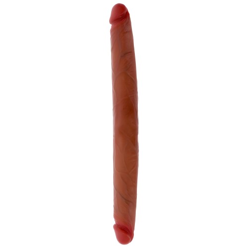 Get Real Dildo Doble Dong Silicona Caramelo