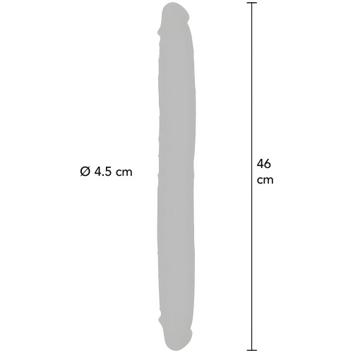 Dildo Doble Dong De Silicona Caramelo 46 Cm - Get Real
