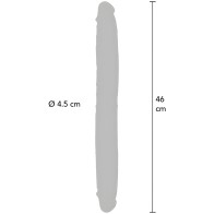 Dildo Doble Dong De Silicona Caramelo 46 Cm - Get Real