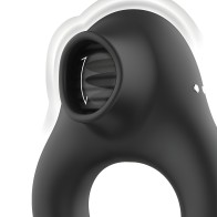 Black&Silver Vibrating Ring