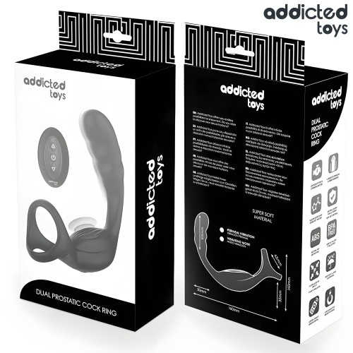Anillo Doble Vibrador Prostático Control Remoto