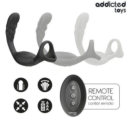 Anillo Doble Vibrador Prostático Control Remoto