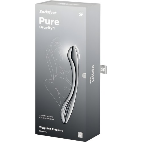 Satisfyer Pure Gravity 1 Stainless Steel Dildo Double Use