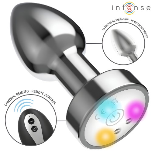 Metal Plug Vibrator with LED Lights - Intense