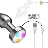 Metal Plug Vibrator with LED Lights - Intense