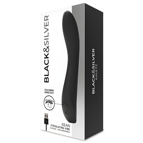 Black&silver Kean Touch Control Vibrator