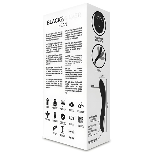 Black&silver Kean Touch Control Vibrator