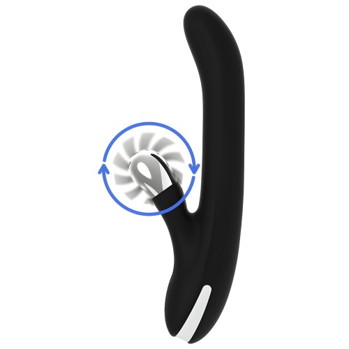 Black&silver Bunny Storm Rotation Vibe - Powerful G-Spot Vibrator
