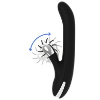 Black&silver Bunny Storm Rotation Vibe - Powerful G-Spot Vibrator