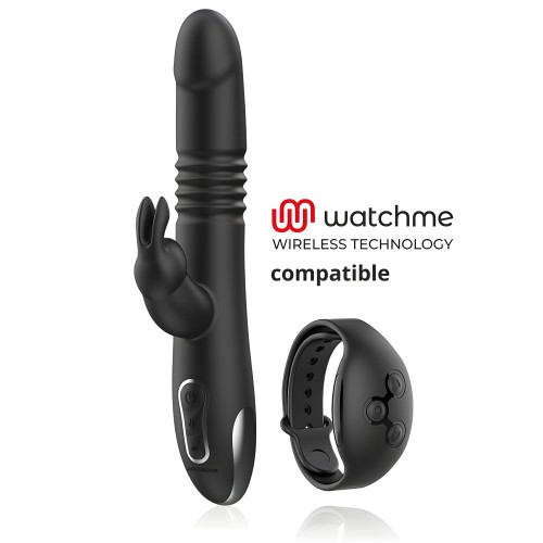 Kenji Rabbit Vibrator - Black&Silver
