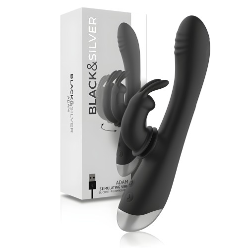 Black&Silver - Dj. Adam Estimulador Rabbit Recargable