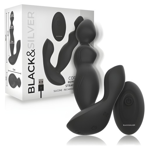 Black&Silver - Cora Plug Prostático Silicona Control Remoto