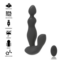 Black&Silver Cora Prostate Plug with Remote Control