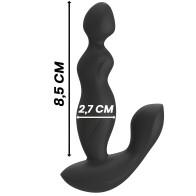 Black&Silver Cora Prostate Plug with Remote Control