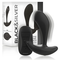 Black&Silver Dwayne Anal Plug Remote Control