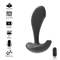 Black&Silver Dwayne Anal Plug Remote Control