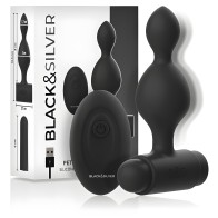 Black&Silver Tucker Anal Plug with Remote Control
