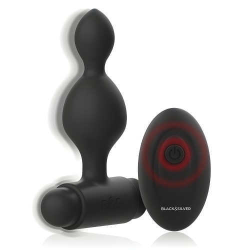 Black&Silver Tucker Anal Plug with Remote Control