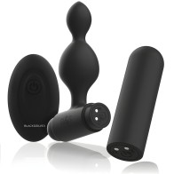 Black&Silver Tucker Anal Plug with Remote Control