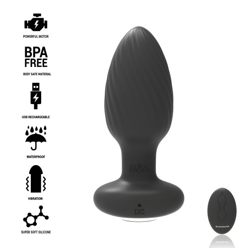 Black&silver - Wells Rotator Anal Plug