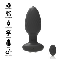 Black&silver - Wells Rotator Anal Plug